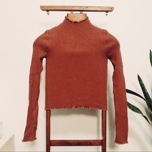 70s Inspired Camel Turtleneck - F21 Sm